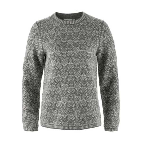Fjällräven - Women's Snow Round Neck Sweater - Wollpullover Gr S grau