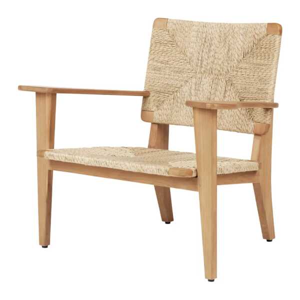 GUBI F-chair Outdoor Lounge-Sessel Teak