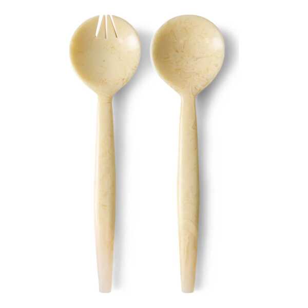 HKliving - Salat Besteck-Set, vanilla (2-tlg.)