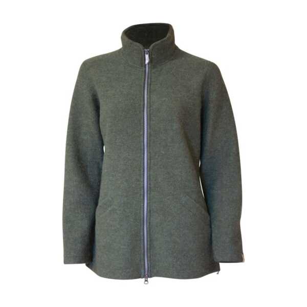 Ivanhoe of Sweden - Women's Brodal Long Classic - Wolljacke Gr 40 grau/oliv