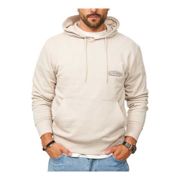 Jack & Jones Hoodie Kapuzenpullover Sweatshirt Kapuzensweatshirt Herren Pullover mit Logopatch und Kapuze im Regular Fit