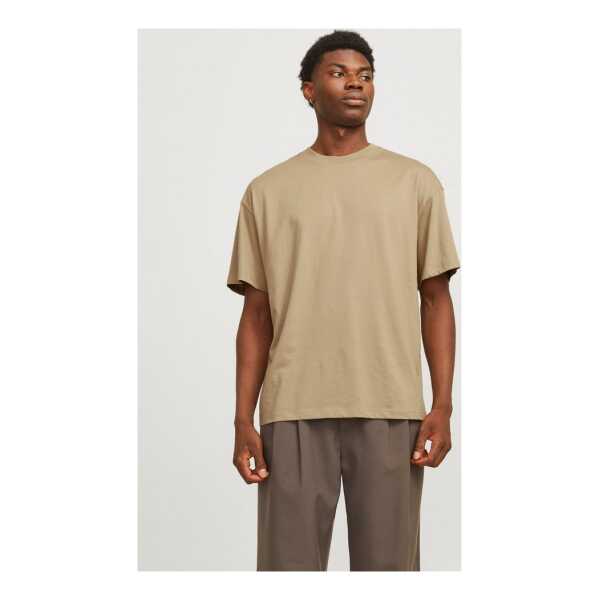 Jack & Jones Oversize-Shirt JJEBRADLEY Oversize T-Shirt mit klassischem Rundhalsausschnitt mit gekämmten Jersey