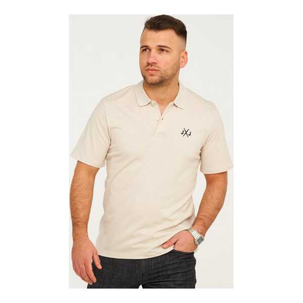 Jack & Jones Poloshirt RISE INFINITY POLO Kurzarm Hemd aus Bauwolle Polohemd mit Print T-Shirt mit Kragen