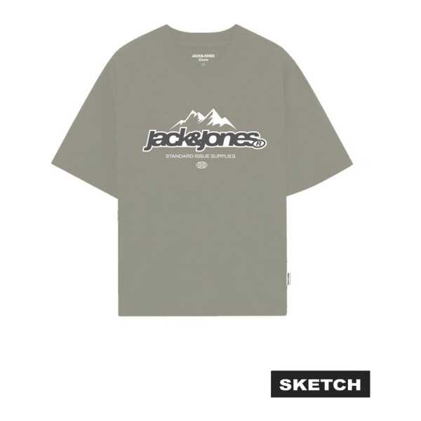 Jack & Jones T-Shirt JCOFLARE FRONT TEE SS CREW NECK FST