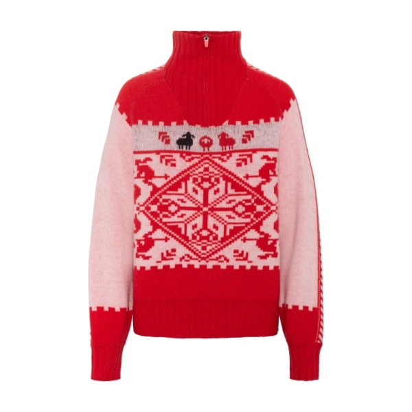 Kari Traa - Women's Saga Knit - Pullover Gr S rot/rosa
