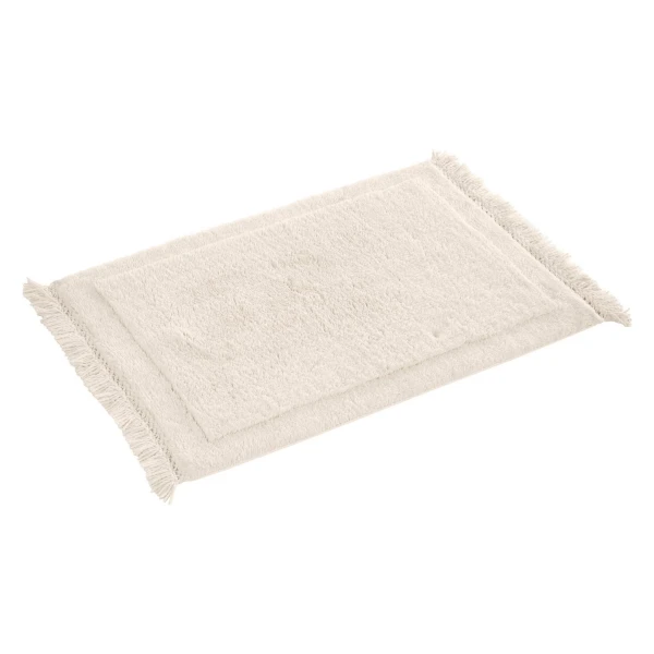 LeGer Home by Lena Gercke Badematte Tamsin, Badvorleger, Badezimmer Teppich, Höhe 20 mm, fußbodenheizungsgeeignet, strapazierfähig, Baumwolle, rechteckig, mit Fransen, Badteppich, Badematte, Baumwolle