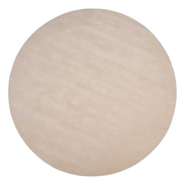 Linie Design Halo Cloud Wollteppich rund Beige, Ø300 cm