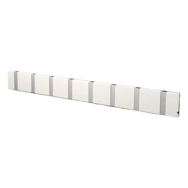 LoCa Loca Knax Garderobenleiste 80 cm Weiß-grau