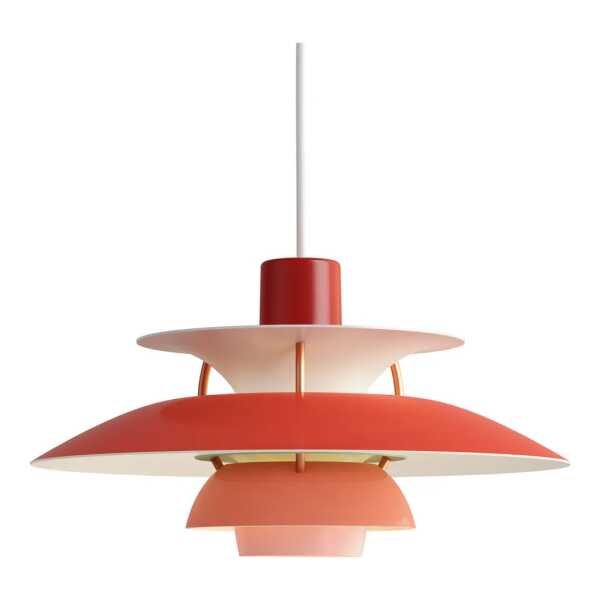 Louis Poulsen PH 5 MINI Pendelleuchte Rot