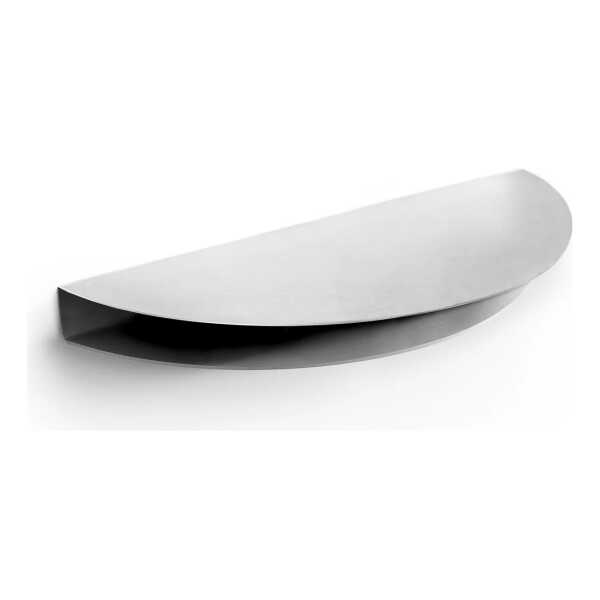 MOEBE - Half Moon Wandregal, 20 x 40 cm, Edelstahl