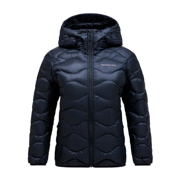 Peak Performance - Women's Helium Down Hood Jacket - Daunenjacke Gr L blau/schwarz
