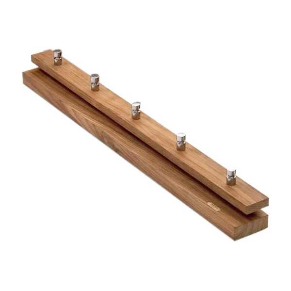 Skagerak Cutter Kleiderhaken Teak, 5‑teilig Knöpfe