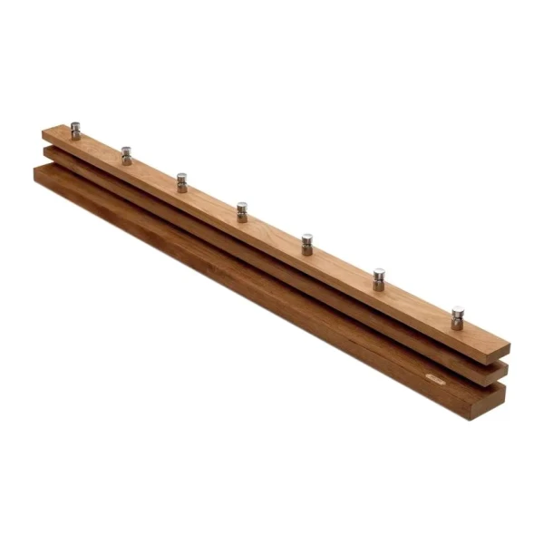 Skagerak Cutter Kleiderhaken Teak, 7‑teilig Knöpfe