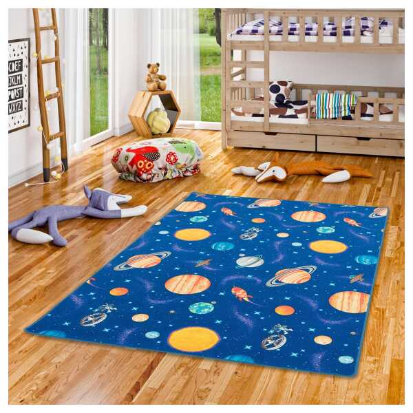 Snapstyle Kinder Spiel Teppich Weltall