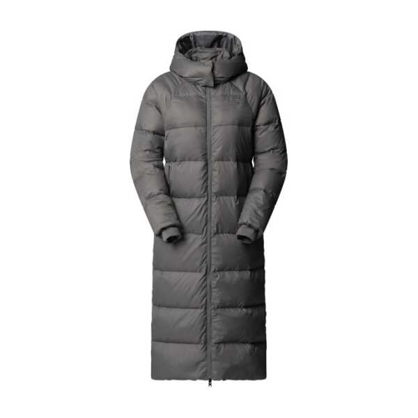 The North Face - Women's Hydrenalite City Long Down Hooded Parka - Mantel Gr L grau