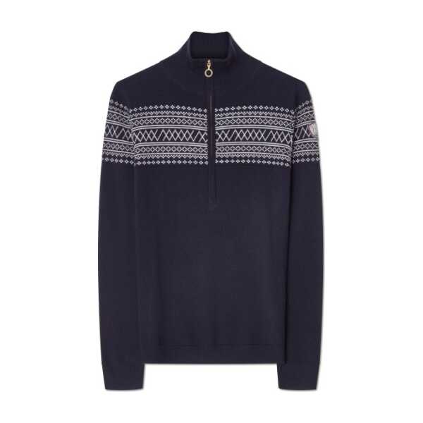 We Norwegians - Women's Signature ZipUp - Merinopullover Gr S blau