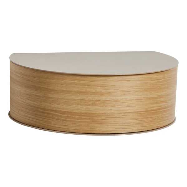 Woud Wallie Wandregal Beige-eiche