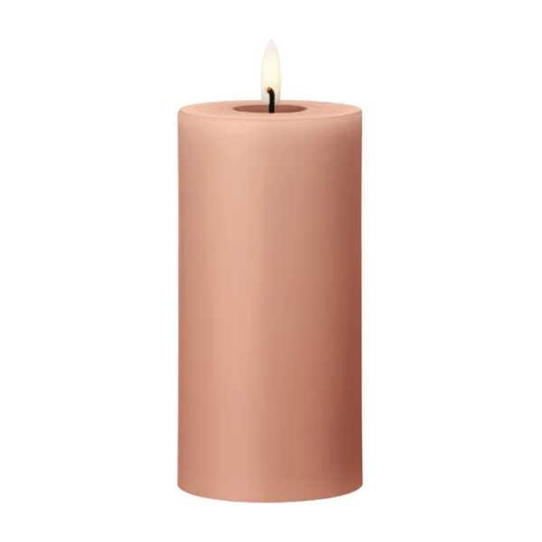 ester & erik ester & erik Blockkerze LED 20 Rosy caramel, 15cm