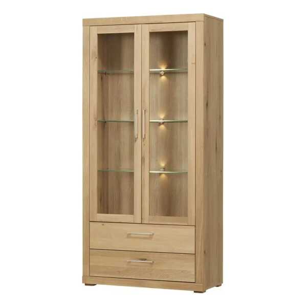 smart Vitrine Oslo ¦ holzfarben ¦ Maße (cm): B: 91 H: 189 T: 42.0 Schränke > Vitrinen - Höffner
