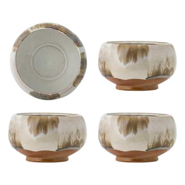 Bloomingville Jade Schale 4-teilig Ø12 cm Natur
