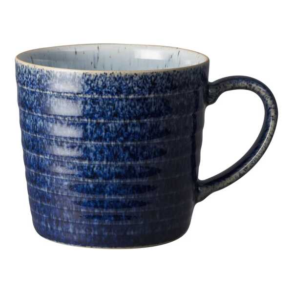 Denby Studio Blue Tasse geriffelt 40cl Cobalt-pebble