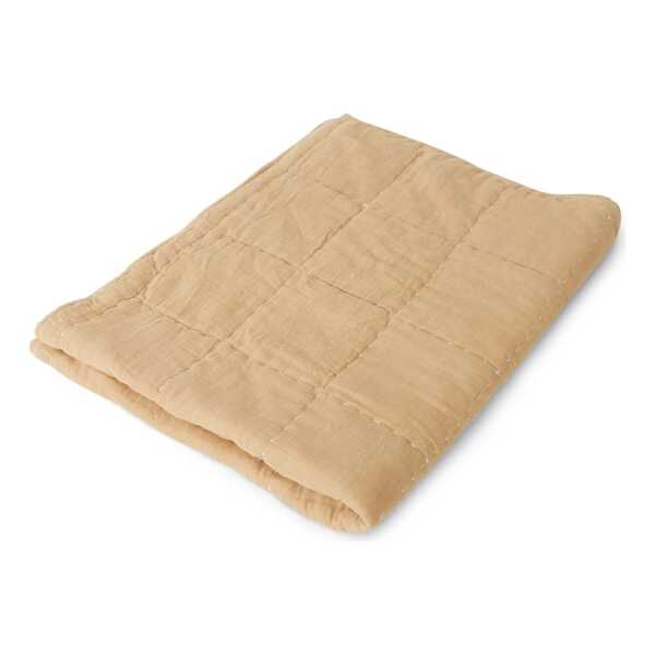 HKliving - Quilted Decke, 130 x 170 cm, sand