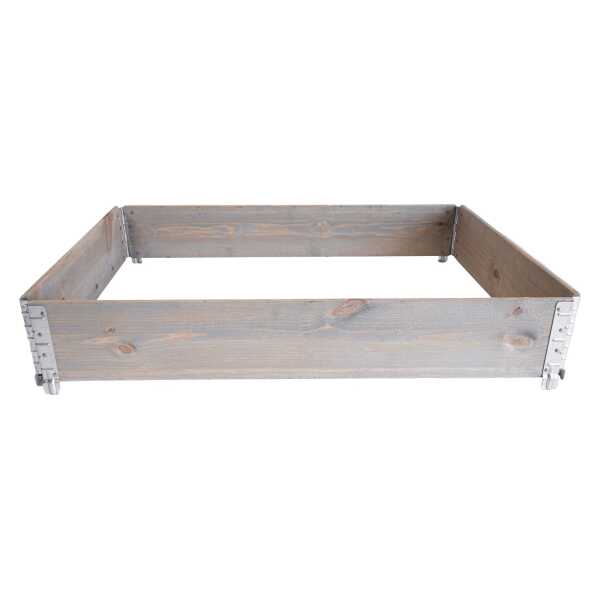 Hochbeet Palettenrahmen Eco 120 cm x 80 cm Grau