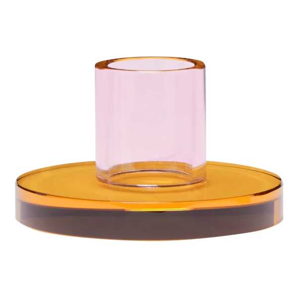 Hübsch Astra Kerzenhalter klein Pink-orange