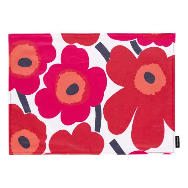 Marimekko Pieni unikko Tischset Acryl White-red