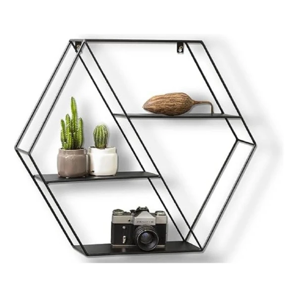 Mascot Regal LIFA LIVING Wandregal Marbella Metall 3 Etagen Hängeregal 58x11x51 cm, 1-tlg.