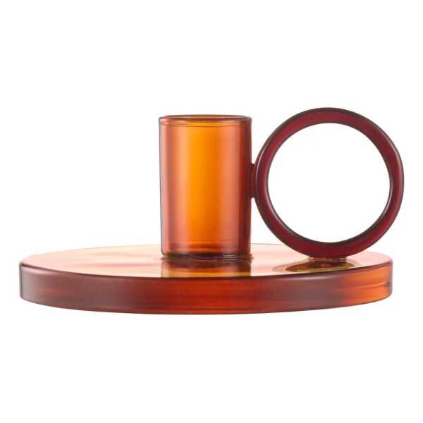 Muurla Loop Kerzenhalter Ø11 cm Amber