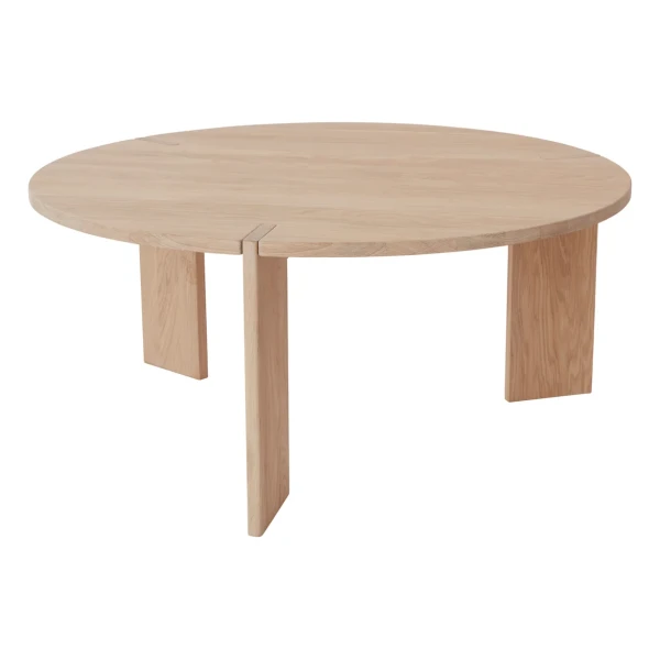 OYOY - OY Couchtisch, Ø 90 x H 40 cm, Eiche natur