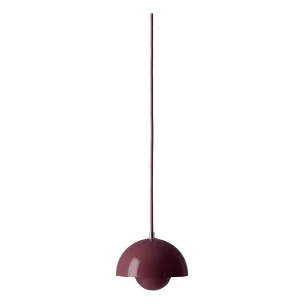 &Tradition Flowerpot VP10 Pendelleuchte Dark plum