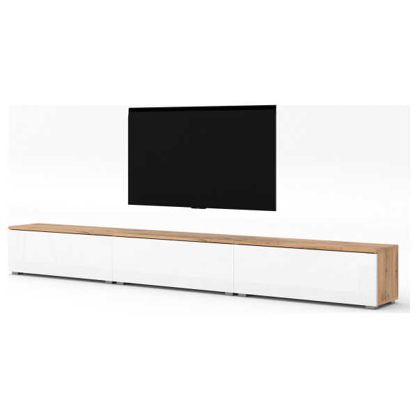AX Living LOWBOARD Braun, Weiß