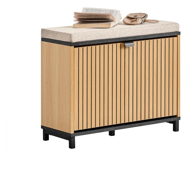 SoBuy SCHUHBANK Natur