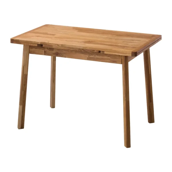 Esstisch DiuWOOD mit Ansteckplatten 110 x 77 x 65cm Braun/Eiche