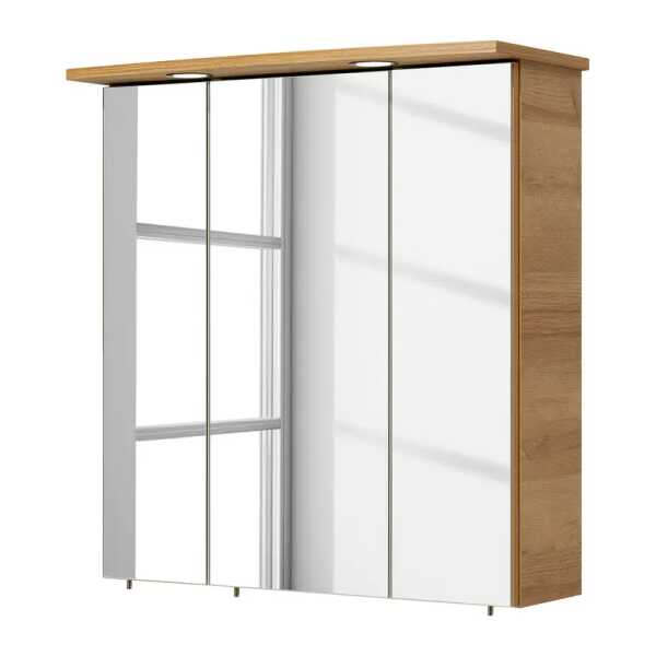 Spiegelschrank 65 x 72 x 20cm Braun