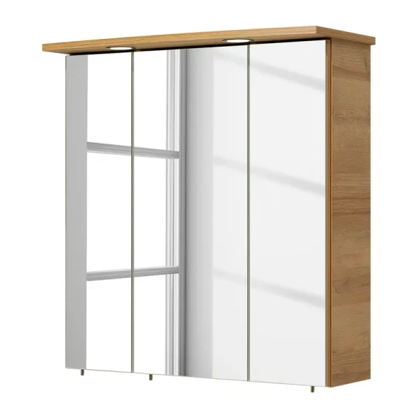 Spiegelschrank 65 x 72 x 20cm Braun