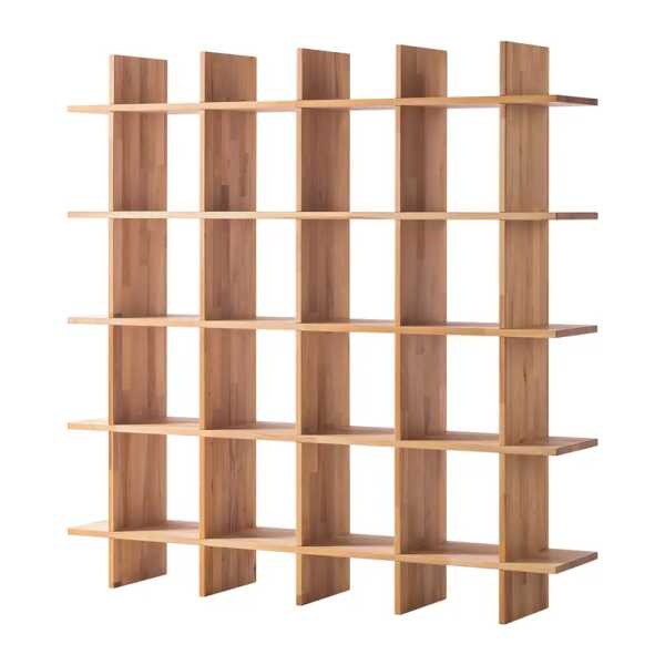 Regal StaWood Massivholz Kernbuche, geölt Braun/Kernbuche 160 x 160 x 30cm