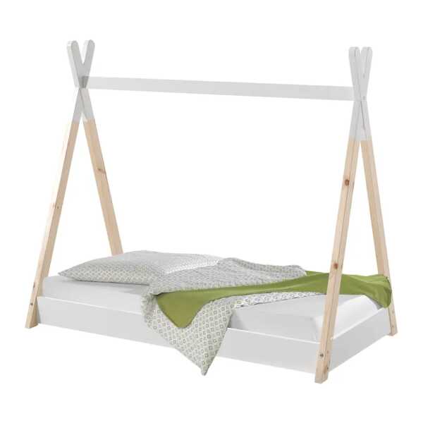 Zeltbett 70 x 140cm mit Lattenrost Braun