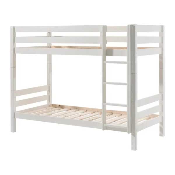 Etagenbett 161cm ohne Weiß/Weiß