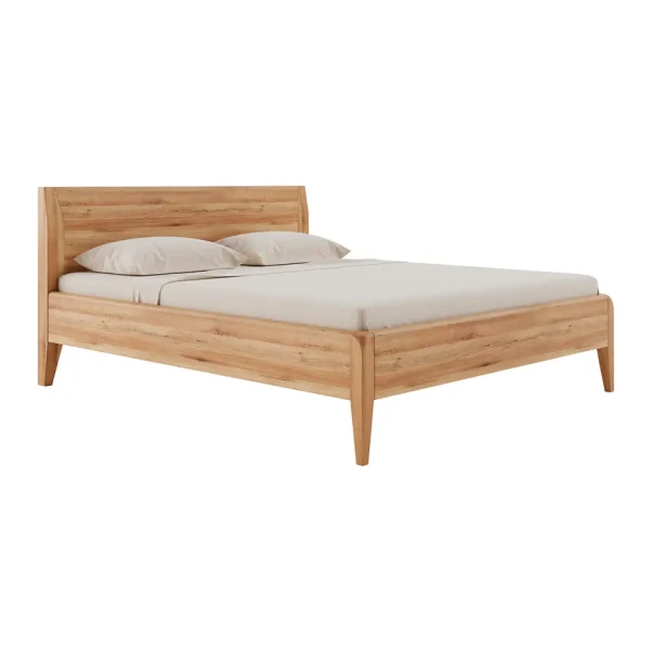 Massivholzbett Tanville 160 x 200cm Kernbuche Braun/Kernbuche Buche