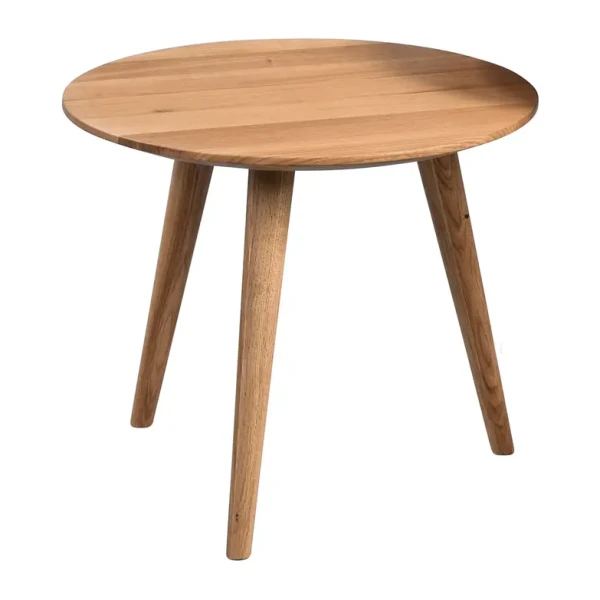 Couchtisch Blond I Ø 45cm Braun