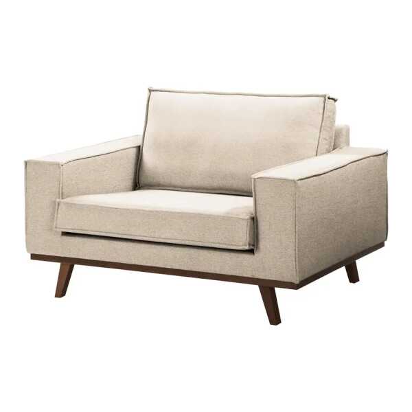 Sessel Jurga Beige Webstoff Sioma 122 x 81 x 91cm