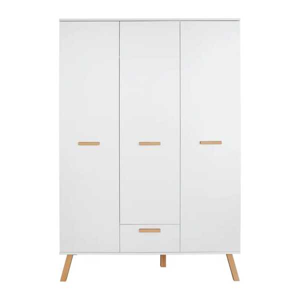 Kleiderschrank Mats 130 x 190 x 60cm Weiß