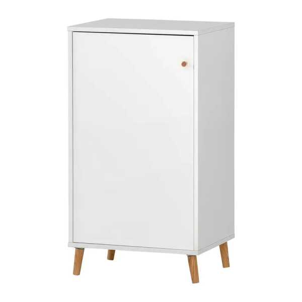 Aktenschrank I 51 x 93 x 41cm Weiß/Weiß