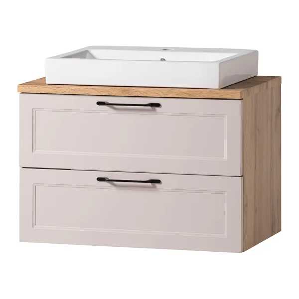 Waschtisch II 80 x 63 x 47cm Braun/Kaschmir