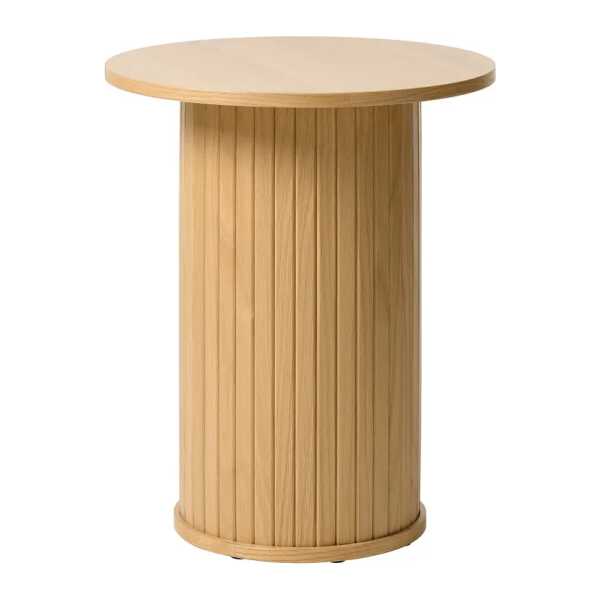 Beistelltisch Maqueda Ø 50cm Beige/Eiche
