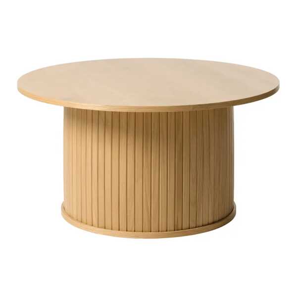 Couchtisch Maqueda rund Ø 90cm Beige/Eiche