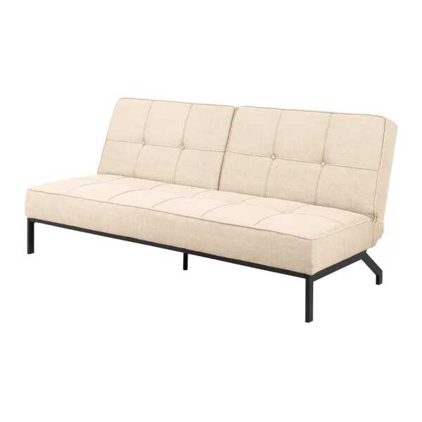 Schlafsofa Sogboro Beige Strukturstoff Badia 198 x 87 x 95cm Modern